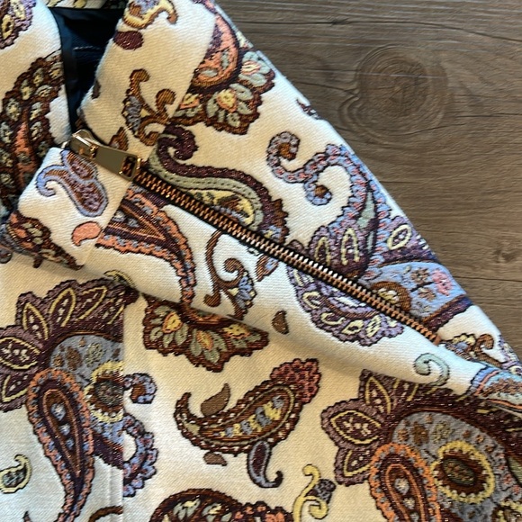 Zara Flared A-Line Paisley Jacquard Print Size  S - Picture 13 of 16